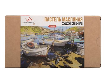 Пастель художественная масляная 12цв базовый, к/к, VISTA-ARTISTA