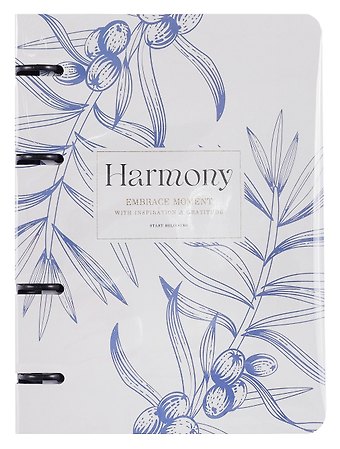 Тетрадь «Harmony. Ветка на айвори», 80 листов в клетку, ветка на айвори, на кольцах