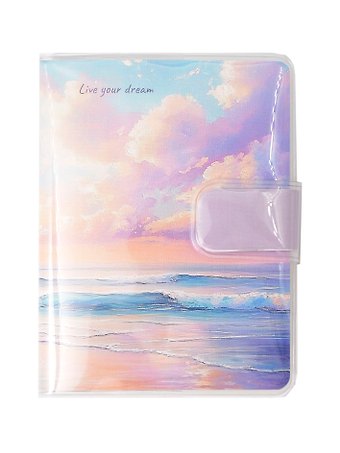 Записная книжка А7 80л лин. Sea Sunset в ПВХ-обложке, тонир.внутр.блок
