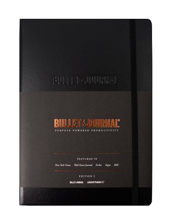 Книга для записей A5, 103 листа в точку Bullet Journal Edition 2, твердая обложка, черный, Leuchtturm1917