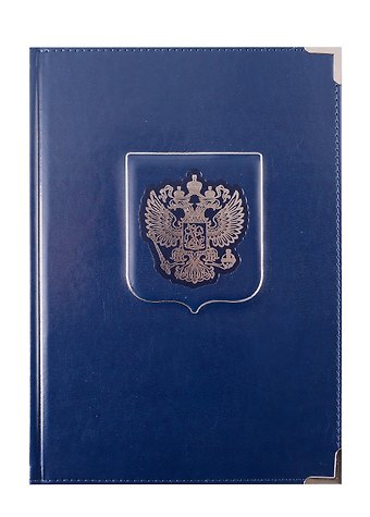 Ежедневник недат. А5+ 152л PATRIOT синий, 7Б, тв.переплет, иск.кожа, тисн.фольгой, конгрев, тонир.блок, мет.уголки, ляссе, инд.уп