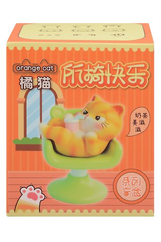 Фигурка Котик Relax (7см) (пластик) (Blind Box) (12-191025-I43)