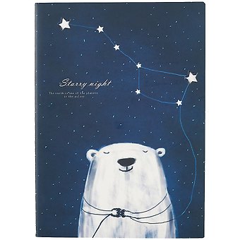 Тетрадь в линейку Starry night, B5, 40 листов, в ассортименте