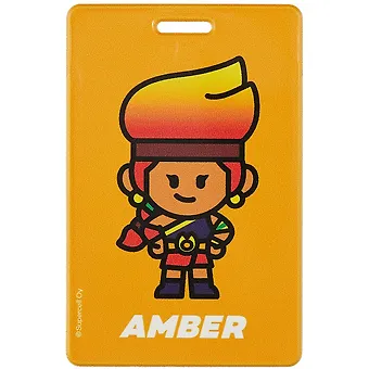 Обложка для проездного Amber 95*65, ПВХ, инд.уп., Brawl Stars