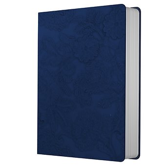 Записная книжка А6+ 80л кл. "Jade. Черничный" 7БЦ, иск.кожа с текстурой, офсет 80г/м2, ляссе, инд.уп.