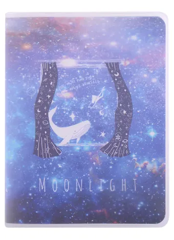 Записная книжка А6 80л лин. Moonlignt в ПВХ-обложке, тонир.внутр.блок, ассорти