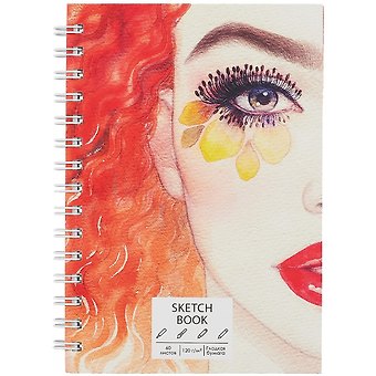 Скетчбук А5 60л SKETCHBOOK. Picture, 120г/м2, софт. тач, евроспираль