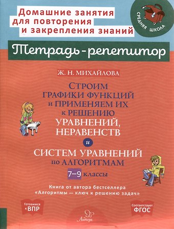 Жанна Николаевна Михайлова Строим графики функций и применяем их к решению уравнений,неравенств и систем уравнений по алгоритмам 7-9 классы.