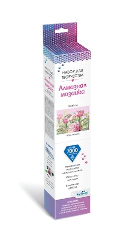 Набор для творчества. Алмазные узоры Сад пионов, 30 х 40 см