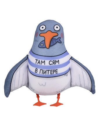 Подушка декоративная антистресс СПб Чайка Питер там (Ярошевская) (АН2025-14)