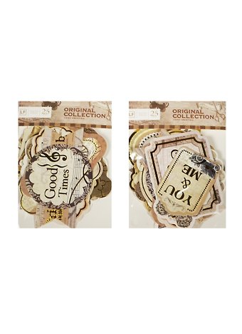 Набор декор. элементов для скрапбукинга Винтаж (LF-004) (11062303) (25шт.) (упаковка)