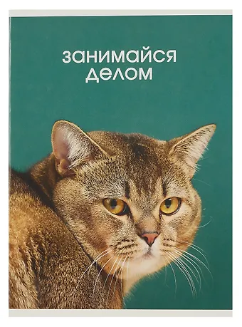 Тетрадь в клетку Listoff, Занимайся делом, А4, 80 листов