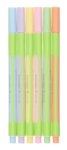 Ручки капиллярные 06цв Line-Up Pastel 0,4 мм, SCHNEIDER