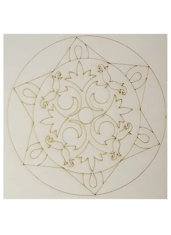 Трафарет Мандала № 17 (3+) (697) (Песочный мир)