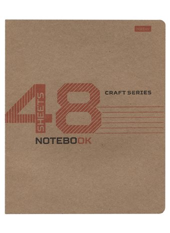 Тетрадь в клетку Hatber, Craft, 48 листов, в ассортименте