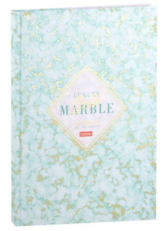 Книга для записей А4 80л кл. Мраморная коллекция 7БЦ, мат.ламинация