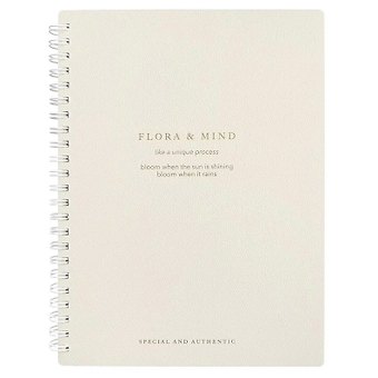 Тетрадь в клетку Be Smart, Flora, 80 листов, молочная