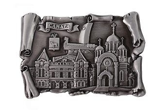 Магнит свиток Коллаж (металл) (Самара) (027-4ATN-55K2)