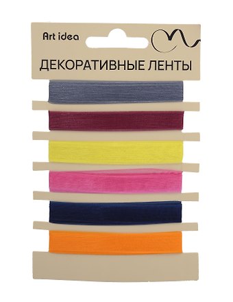 Набор лент, 10мм*1м, 5 цветов