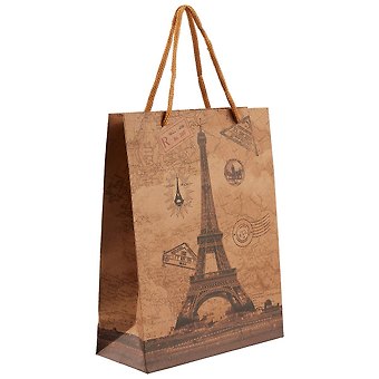 Пакет крафт Париж 20*25*12 (P386)