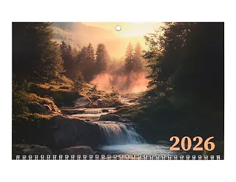 Календарь квартальный 2026г 297*695 Лето в лесу настенный, трёхблочный, спираль