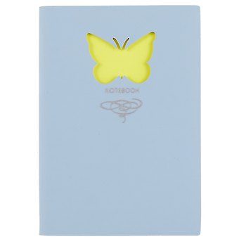 Книга для записей «Butterfly», голубая, 80 листов, А6+