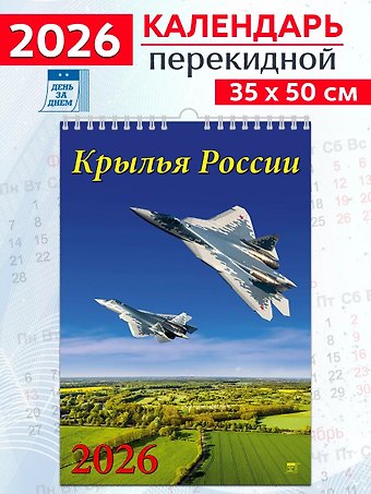 Календарь 2026г 350*500 «Крылья России» настенный, на спирали
