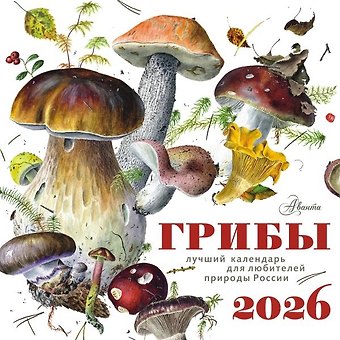 Календарь 2026г 290*290 Грибы настенный, на скрепке