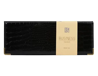 Планинг датированный 2026 год, 56 листов Business Premium. Grand croco, черный, искусственная кожа