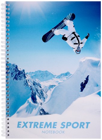 Тетрадь в клетку Listoff, Extreme sport, А4, 80 листов