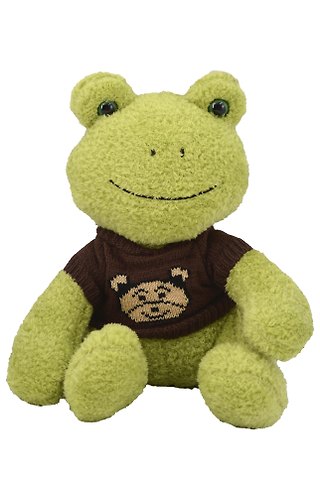 Мягкая игрушка Лягушка в коричневом свитере (25см) (12-202509-BNT-07)