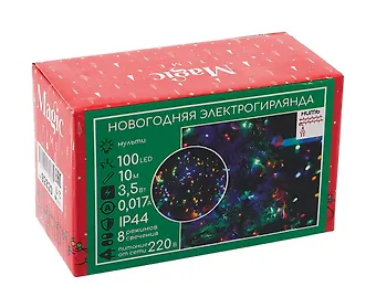 Гирлянда LED новогодняя (разноцветная) (10м) (92820)