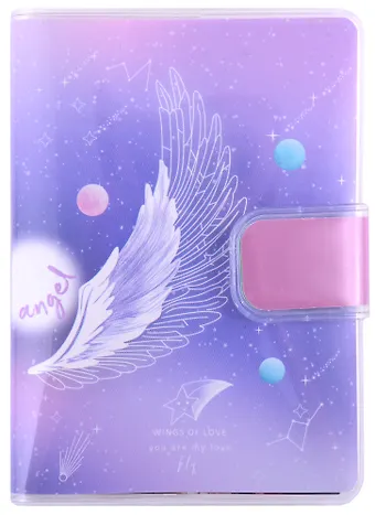 Записная книжка А7 80л лин. Angel в ПВХ-обложке, тонир.внутр.блок, ассорти