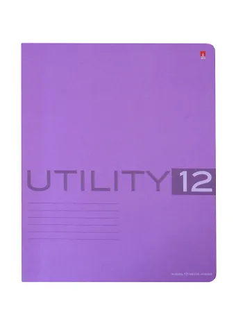 Тетрадь в клетку Альт, Utility, 12 листов, в ассортименте