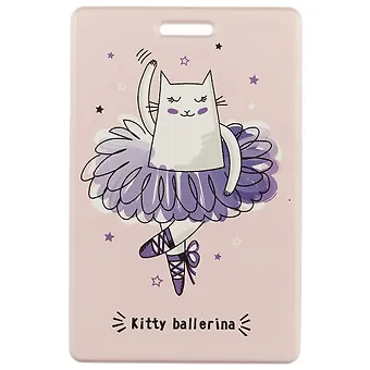Чехол для карточек Kitty ballerina персиковый (ДК2017-128)