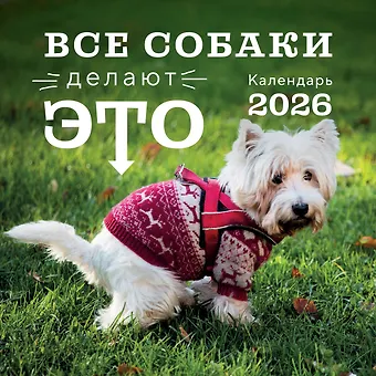 Календарь 2026г 300*300 Все собаки делают это настенный, на скрепке