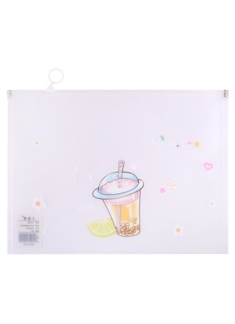 Папка на молнии А4 Cocktail с расширением, ассорти