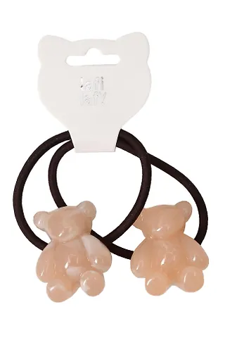 Набор резинок Мишки бежевые (2шт) (пластик) (5см) (12-Ava-12) (Lafilaf)