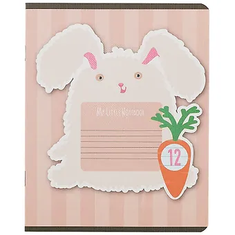 Тетрадь в линейку Academy Style, Большие зверьки, 12 листов, в ассортименте