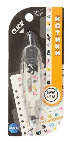 Корректор-лента Котики 6 мм х 4 м с рисунками для коррекции текста, творческих работ