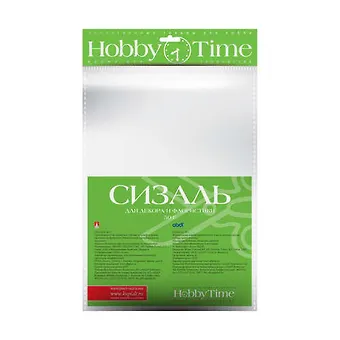 Набор для творчества, HOBBY TIME,  Декоративный сизаль 50гр., неон розовый