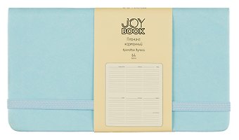 Планинг недат. 64л Joy Book аквамарин, карманный, иск.кожа 7Б, скругл.углы, тонир.блок, резинка, офсет, ляссе