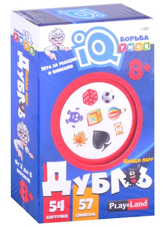 Настольная игра «Дубль», 54 карточки, Play Land