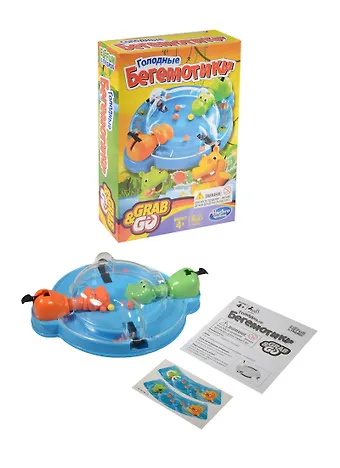Настольная Игра HASBRO Дорожная Игра, Голодные бегемотики