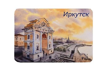 Магнит картон Московские Триумфальные ворота (Иркутск) (МК/321/005)