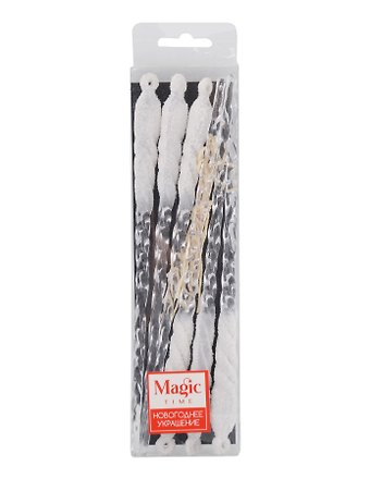 Новогоднее подвесное украшение Сосульки (полистирол) (набор из 6 шт) (21,5x1,4) (94865)