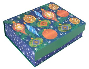 Коробка подарочная Игрушки 25*10*8см, Новый год, картон