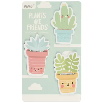Самоклеящийся блок «Plants are friends», 60 листов
