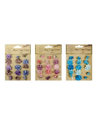 Набор бумажных цветов, 15 шт., цвета ассорти (11-LA-S26044765PK15)