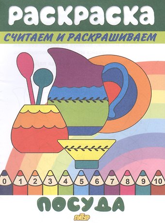 Раскраска Посуда